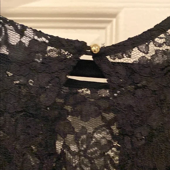 New York & Company Black Lace Romper - Picture 6 of 8